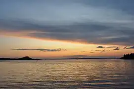 Coucher de soleil au Parc national du Bic