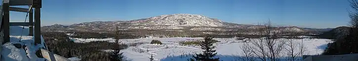 Parc national des Monts-Valin à partir du point de vue Le Mirador, au sud