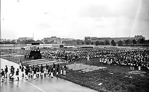 Fête de la gymnastique au Parc le 2 juillet 1922.