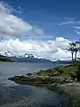 Partie côtière sur le canal de Beagle