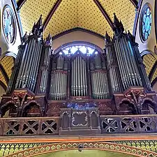 Le grand orgue Merklin de tribune, créées pour l'Exposition universelle de 1855