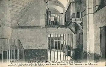 Intérieur de la Conciergerie en 1936.