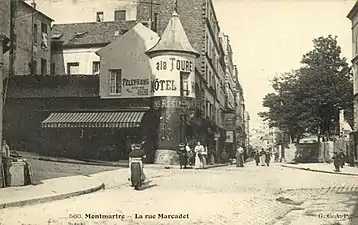 La tourelle de la rue Marcadet.