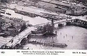 Gare Saint-Sever à Rouen en 1938.