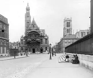 Vue de l'église entre 1914 et 1918.