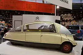 Le projet C10 de Citroën (l'avant est à droite) : 
          C
            x
        =
        0
        ,
        258
    {\displaystyle C_{x}=0,258}
.