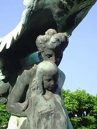 Détail de la tombe de la famille Schmid.