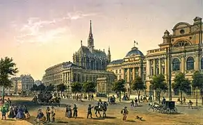 Le boulevard du Palais dans les années 1860.