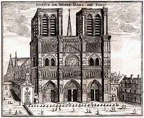 Notre-Dame de Paris en 1776.