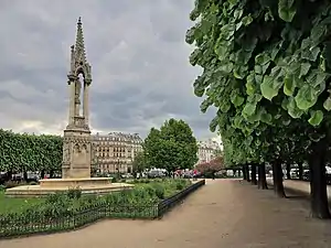 La fontaine de la Vierge en 2017.