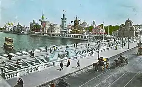 Le pont lors de l'Exposition universelle de 1900.