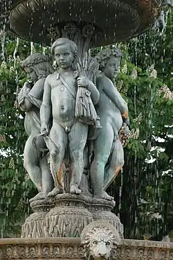 Les Quatre Saisons (1839), fontaine du Cirque, Paris, jardins des Champs-Élysées.