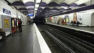 La station de la ligne 1 avant les travaux d'automatisation.