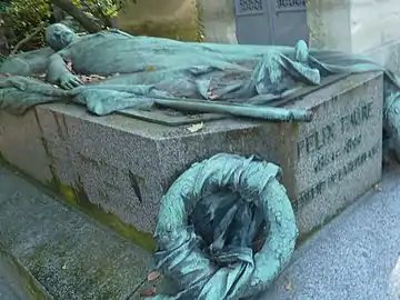 Gisant de Félix Faure (1900), Paris, cimetière du Père-Lachaise.