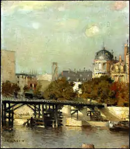 Vue de Paris avec pont, Washington, National Gallery of Art.