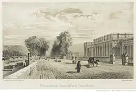 Débarcadère du chemin de fer à Rouen.