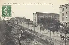 Paris, boulevard Ney, Bastion du 76e régiment d'infanterie de ligne. Ligne de Petite Ceinture.