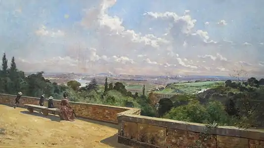 Vue de Paris depuis la terrasse de Meudon, 1889, Louis Tauzin, Musée des Beaux-Arts de Bordeaux.