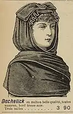 « Bachelick en melton belle qualité, toutes nueances, bord tressé soie. ». Paris illustré, 4 octobre 1886