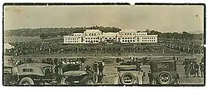 L'inauguration de l'« Old Parliament House » en 1927.