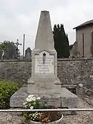 Monument aux morts de Parois.