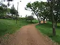 Chemin de promenade dans le parc Harriague.