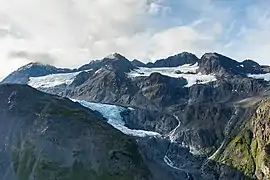 Sommets dans les montagnes Chugach.