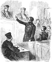 Parquin au procès de Strasbourg (1837)