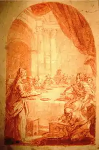 Le repas chez Simon, Avignon, musée Calvet.