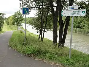 Voie verte du canal de la Marne au Rhin.