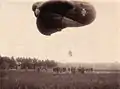 Ascension d'un ballon captif, front occidental 1917.