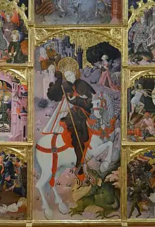 Centre du retable de Saint Georges à Jérica.