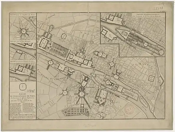 Plan Pierre Patte de 1767