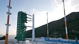 Pas de tir du lanceur KSLV-II Naro : premier vol du lanceur le 21/9/2021