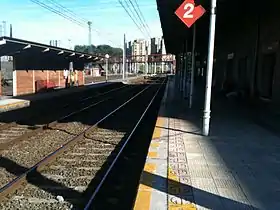 Les quais et les voies de la gare de Pasaia