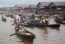 Le marché flottant de Muara Kuin