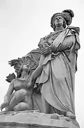 Statue de Colomb sur le Paseo Colón de Lima.