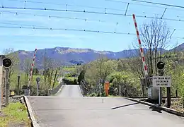 Passage à niveau n° 186 à Saint-Pé-de-Bigorre.