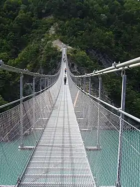 La passerelle himalayenne du Drac.