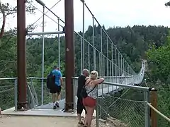 La passerelle coté accès ouest