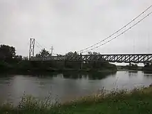 Passerelle suspendue sur la rivière Bonaventure.