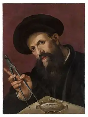 Bartolomeo Passerotti, Portrait de l’architecte Sebastiano Serlio.