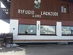 Le refuge Lagazuoi.