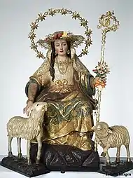 Divine Bergère de Cantillana (es), attribué à Francisco Ruiz Gijón (es), XVIIIe siècle.