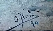 signature de José Ruiz y Blasco