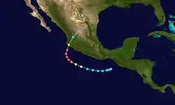 Trajectoire de Patricia.