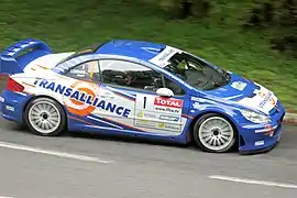 Patrick Henry Peugeot 307 WRC, 2008 Rallye Alsace Vosges.