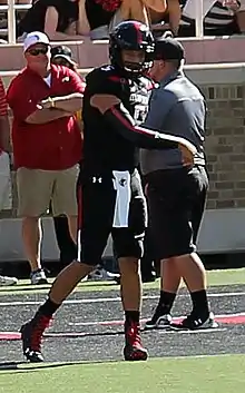 Patrick Mahomes sous le maillot des Red Raiders de Texas Tech