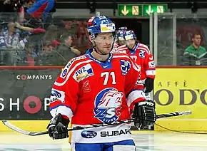 Patrik Bärtschi avec le maillot des ZSC Lions