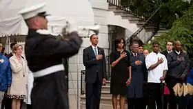 Le Président Barack Obama et son épouse, le 11 septembre 2009, à la Maison-Blanche.